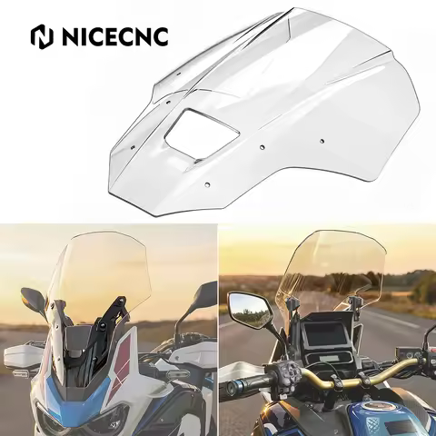 Motorcycle 100mm Extended Windscreen Windshield for Honda CRF1100L Africa Twin Adventure Sports ES D