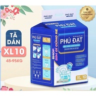 (Wholesale 50 pieces) Phu Dat ML10 XL10 old diapers with Anh Duong walls, Phu Dat diapers, Phu Dat d