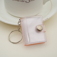 New PVC Mini photo album keychain pocket insert Photo album for storing ID photos1Inch2Inch
