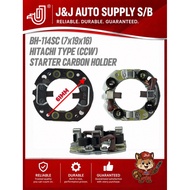 BH-114SC BRAND J&J STARTER CARBON HOLDER CCW HITACHI TYPE (7x19x16) FOR USE ON: TRUCK ISUZU HICOM,EL