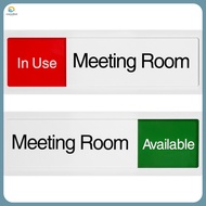 1pcs Office Door Sign Meeting Room In Use Available Sign Practical Slide Door Sign