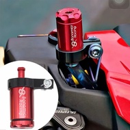 GEESO/Bonamici Style Motorcycle Brake Oil Tank Aluminum Fluid Reservoir