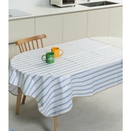 Waterproof Tablecloth 140 x 140 cm Home Decor Square Dining Table Cover Spill-Proof Washable Table C