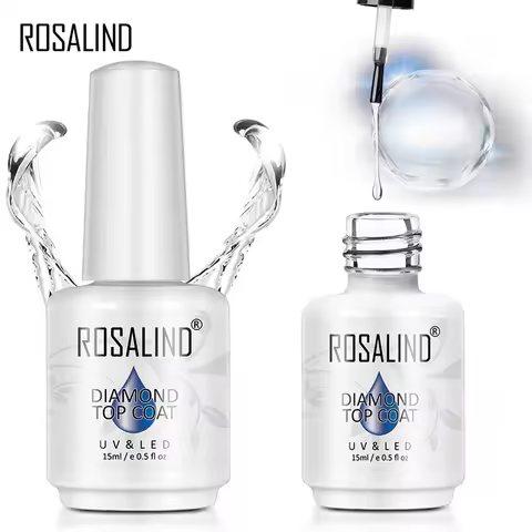 ROSALIND nail glue 15ML glass bottle nail polish nude gel polishing topcoat adhesive primer coating