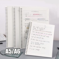 A5 A6 Spiral Notebook Transparent Notebook 80 Sheets JOURNAL Sketchbook BOOKPAPER GRID Grid And Empt