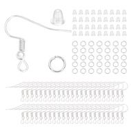 Beadia 300pcs Set Perhiasan DIY - Anting & Ring untuk Buat Anting sendiri | Hypoallergenic Karet Jum