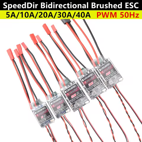 SpeedDri 5A/10A/20A/30A/40A Bidirectional Brushed ESC 2S-4S battery For Rc Model Boat/tank Brushed M