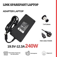 240W 19.5V 12.3A 7.4*5.0mm Adapter ADP-240AB D Laptop Charger FWCRC,C3MFM,U89K,6RTJT,Y044M,Y047M,OJ2