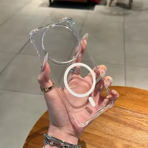 Original Clear PC For Magsafe Magnetic Phone Case For VIVO X300 X200 V60 V50 Pro Lite Wireless Charg