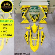 (STICKER TANAM/AIRBRUSH) RAPIDO COVER SET RS150R V1 WINNER 150 (13) YELLOW