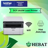 Brother DCP 1610W WiFi, Print, Scan, Copy and Wireless Mono 1610 Laser Printer