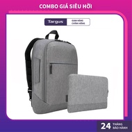 Combo Laptop Backpack Targus CityLite PRO TSB937 15.6 inch &amp; Shockproof Bag Targus TSS974 CityLite For Laptop 12