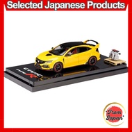 Hobby Japan 1/64 Honda Civic Type R Limited Edition (FK8) 2020 with Engine Display Model, Sunlight Y