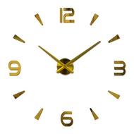 {Best-selling party decoration}นาฬิกาควอตซ์ขนาดใหญ่นาฬิกาแขวนกระจกอะคริลิค Diy ใหม่,นาฬิกาห้องนั่งเล่นตกแต่งบ้านภาพนิ่ง3d สติ๊กเกอร์ยุโรป