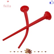 FKILLA Caulking Nozzle, Red 11.8in Long Sausage Nozzle, Lengthening Glass Cement Curved Caulking Noz