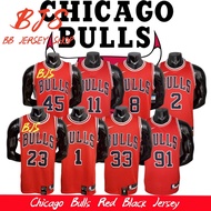 【BJS】Chicago Bulls NO.23 Red Black Jersey Basketball Jersey