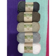 Readystock crochet knitting yarn Marvel 8 ply yarn benang kait