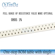 100PCS 0805 SMD 1% Resistor 0R-10M 0.1R 0.18R 0.47R 1R 4.7R 10R 12R 33R 1K 10K 68K 75K 100K 220K 470