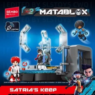 Ejen Ali x Sembo Block MATABLOX Enter Neonimus Decoration Building Brick Toys Satria Team Iris Islan