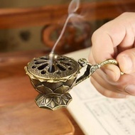 Loss/Handheld Song Dynasty Creative Good Luck Lotus Incense Burner Hollow Plate Incense Burner Agarw