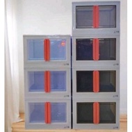 Diy Cabinet /Kabinet Laci /4Tier drawer plastik tebal /Plastic Storage Cabinet/Almari baju /Almari l