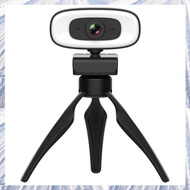 (NDPB) USB Webcam 4K 1080P Mini Camera 15-30Fps Fill Light Beauty ABS for PC Video Camera