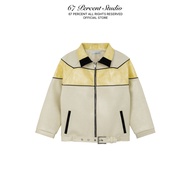 Jacket Biker Faux Leather Stand Collar 67PERCENT/67% - SATRIA LEATHER JACKET