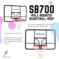 TARMAK ห่วง บาสเก็ตบอล ติดผนัง รุ่น SB700 กระดานหลังห่วงเปี่ยมคุณภาพ ( SB700 Kids'/Adult Wall-Mounted Basketball Hoop. Quality backboard. ) ลูกบาส ลูกบาสเก็ตบอล บาสเกตบอล