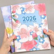 8 Styles 2026 A4/A5 Flowers Calendar Planner Notebook 365 Days Notepad Weekly Goal Habit Tracker Kaw