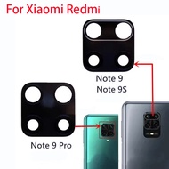 เลนส์แก้วใหม่สำหรับ Xiaomi Redmi Note9 Note 9pro 9S /Note 9 Pro S เลนส์กล้องถ่ายรูปฝาหลังเลนส์แก้วพร้อมแผ่นกาวทดแทน