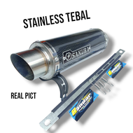 Knalpot racing Silincer Sakura inlet 50mm  silincer saja |slenser sakura carbon Suara gahar |untuk V