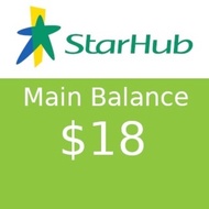 Starhub Prepaid Main Balance $18 / 90 Days Validity / Free Incoming 20 Days / Top Up / Renew