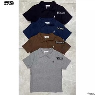 JN-FASHION || PREMIUM WOMEN'S EMBROIDERED COLLAR T-SHIRT BKK 7762