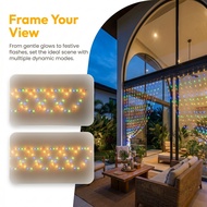 LED Fence Decorative Lights Balcony Courtyard Ambient Lights Solar Eaves Lights Christmas Ambient Li