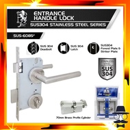 JTC 6085SS SUS304 Stainless Steel Mortise Lever Lockset Heavy Duty Lock