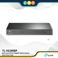 TP-Link TL-SG2008P JetStream 8-Port Gigabit Smart Switch with 4-Port PoE+