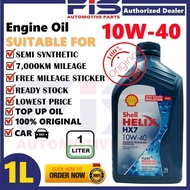 FIS Original Engine Oil Shell Helix HX7 10W40 Semi Synthetic Perodua Toyota Honda Proton 1Liter Miny