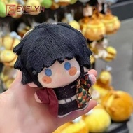 Evelyn Anime DemonSlayer Peripheral Attribute Tomioka Giyuu 10CM Cotton Doll Cartoon Plush Keychain 