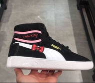 PUMA Hello Kitty 高幫女款 凱蒂鞋 黑色👟限定版 US7.5 24cm