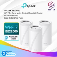 TP-LINK BE22000 WiFi 7 Tri-Band Multi-Gigabit Mesh Wifi Router With Homeshield Deco BE85 (1/2/3 Pack