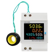 diymore หน้าจอ LCD สีเฟสเดียวในครัวเรือน Smart Watt-Hour Meter Guide Rail ประเภท220V แรงดันไฟฟ้าปัจจ