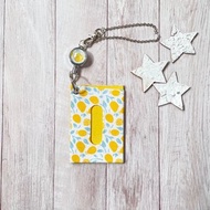 附伸縮鑰匙扣的簡約票卡夾 (蜜糖檸檬)