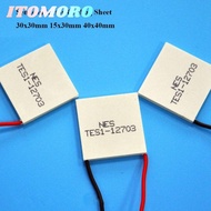 ITOMORO Semiconductor Cooling Sheet, 30x30mm 15x30mm Refrigeration Plate,  40x40mm TEC1-12702 TES1-0