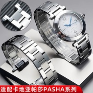 19-12 Concave Quick Release Head Stainless Steel Bracelet Adapt to Cartier PASHA Solid Metal Stainle