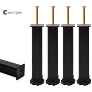 4 Piece Ribbed Bed Legs Adjustable Height 20 to 22cm Heavy Duty Bed Center Frame Slat Feet