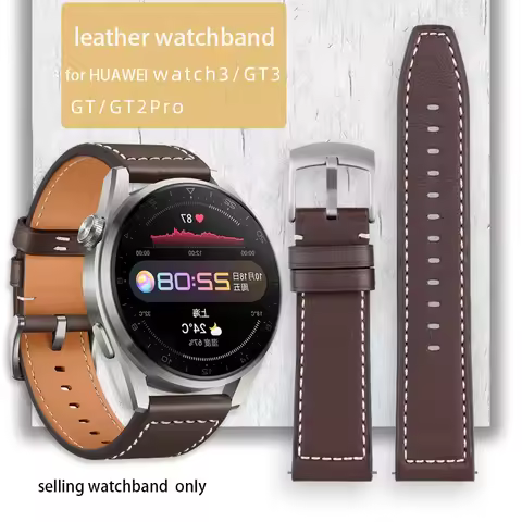 Leather watch strap for Huawei watch 3pro wristband GT3 /GT2 Pro / watch 3 wristband GT1 smart men's