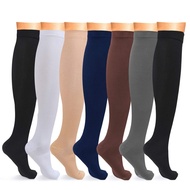 【YD】 Compression Socks Color Men Varicose Vein Knee Leg Support Stretch Pressure Circulation Stocking