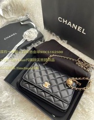 Chanel小香還有一顆櫃上貨黑色金球WOC$162800