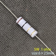 2pcs 5w resistor 1ohm/ 10ohm/ 100ohm/ 2ohm/ 20ohm/ 200ohm/ 3ohm/ 30ohm/ 300ohm/ 4.7ohm/ 47ohm/  470o