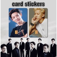 EXO CHANYEOL CARD STICKER - EXO CHANYEOL KAD STICKER - KPOP STICKER - ACCESS CARD SKIN COVER